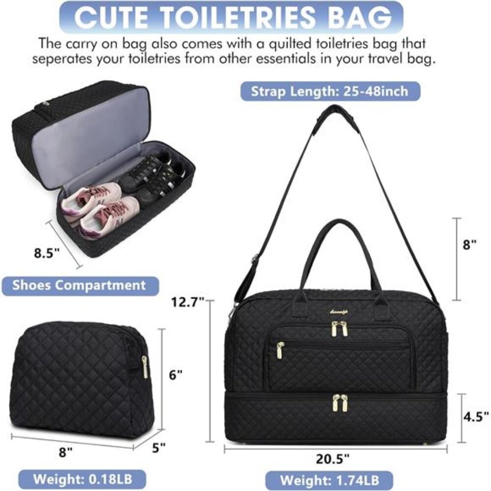 Large Women Travel Duffle Bag - Picture 2 of 7